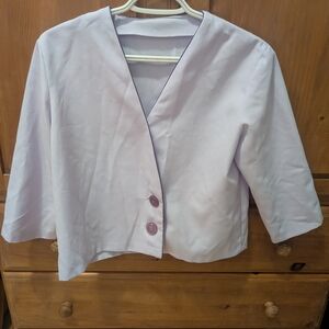 Light Purple Button-Up Jacket